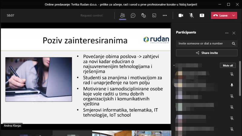 Tvrtka Rudan d.o.o. online predstavljanje